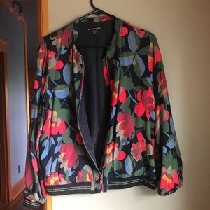 Zara Floral Bomber Jacket